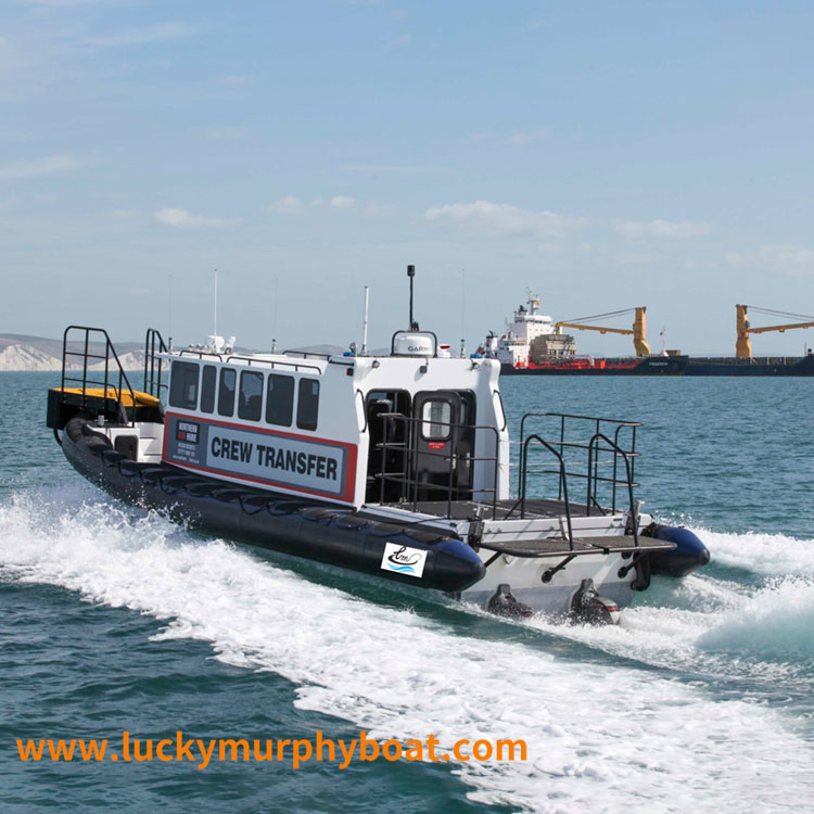 Perahu Kerja RIB Aluminium Komersial